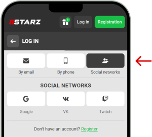 Logging in Using Social Media Account - 888Starz - Athletics Uganda