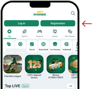 Registration via BetWinner App